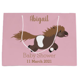 Cute run Shetland pony illustration Groot Cadeauzakje
