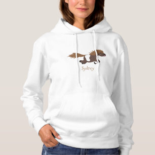 Cute run Shetland pony illustration Hoodie