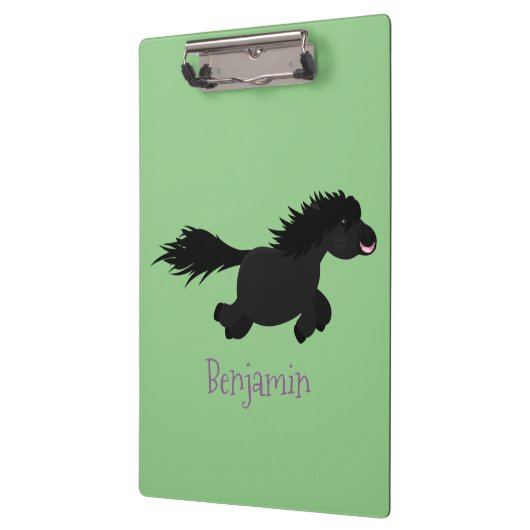 Cute run Shetland pony illustration Klembord (Links)