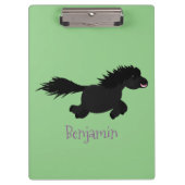 Cute run Shetland pony illustration Klembord (Voorkant)