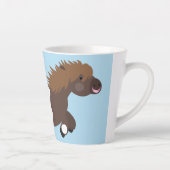 Cute run Shetland pony illustration Latte Mok (Rechts)