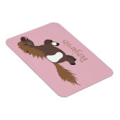 Cute run Shetland pony illustration Magneet (Rechterzijde)