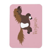 Cute run Shetland pony illustration Magneet (Verticaal)