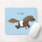 Cute run Shetland pony illustration Muismat (Met muis)
