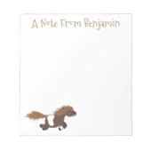 Cute run Shetland pony illustration Notitieblok (Voorkant)