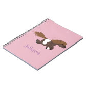 Cute run Shetland pony illustration Notitieboek (Linkerzijde)