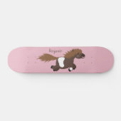 Cute run Shetland pony illustration Persoonlijk Skateboard (Horizontaal)