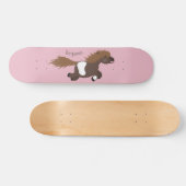 Cute run Shetland pony illustration Persoonlijk Skateboard (Horizontaal)