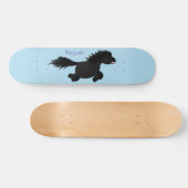 Cute run Shetland pony illustration Persoonlijk Skateboard (Horizontaal)