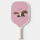 Cute run Shetland pony illustration Pickleball Paddle (Voorkant)