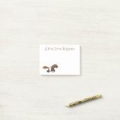 Cute run Shetland pony illustration Post-it® Notes (Op bureau)