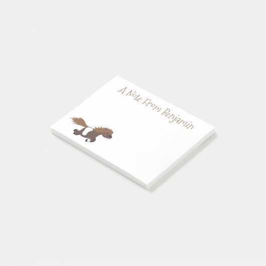 Cute run Shetland pony illustration Post-it® Notes (Schuin)