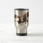 Cute run Shetland pony illustration Reisbeker (Center)