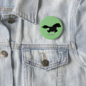 Cute run Shetland pony illustration Ronde Button 5,7 Cm (In situ)