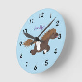 Cute run Shetland pony illustration Ronde Klok (Hoek)