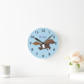 Cute run Shetland pony illustration Ronde Klok (Huis)