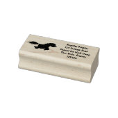 Cute run Shetland pony illustration Rubberstempel (Stempel)