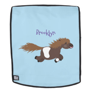 Cute run Shetland pony illustration Rugtassen
