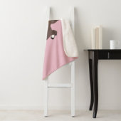 Cute run Shetland pony illustration Sherpa Deken (In situ)