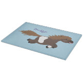 Cute run Shetland pony illustration Snijplank (Hoek)