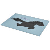 Cute run Shetland pony illustration Snijplank (Hoek)
