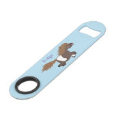 Cute run Shetland pony illustration Speed Flessenopener (Voorkant Gekanteld)