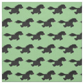 Cute run Shetland pony illustration Stof (Swatch)