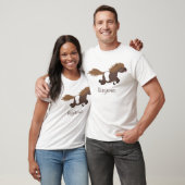 Cute run Shetland pony illustration T-shirt (Unisex)