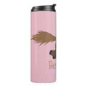 Cute run Shetland pony illustration Thermosbeker (Gedraaid links)