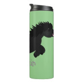 Cute run Shetland pony illustration Thermosbeker (Geroteerd rechts)