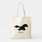 Cute run Shetland pony illustration Tote Bag (Achterkant)