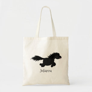 Cute run Shetland pony illustration Tote Bag