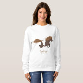 Cute run Shetland pony illustration Trui (Voorkant volledig)