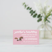 Cute run Shetland pony illustration Visitekaartje (Staand voorkant)