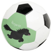 Cute run Shetland pony illustration Voetbal (Drie kwart)