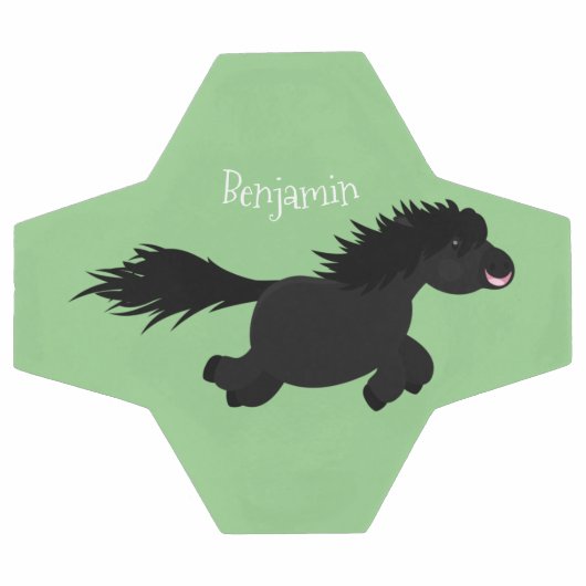 Cute run Shetland pony illustration Voetbal (Enkel)