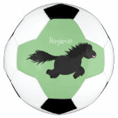 Cute run Shetland pony illustration Voetbal (Voorkant)