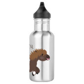 Cute run Shetland pony illustration Waterfles (Rechts)