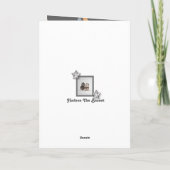 Cute running Basset on Funny "Vaderdag" Card Kaart (Achterkant)