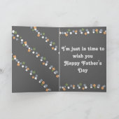 Cute running Basset on Funny "Vaderdag" Card Kaart (Binnen)