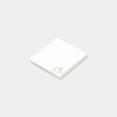 Cute Running Bunny Rabbit Post-it® Notes (Schuin)