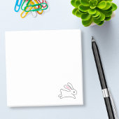 Cute Running Bunny Rabbit Post-it® Notes