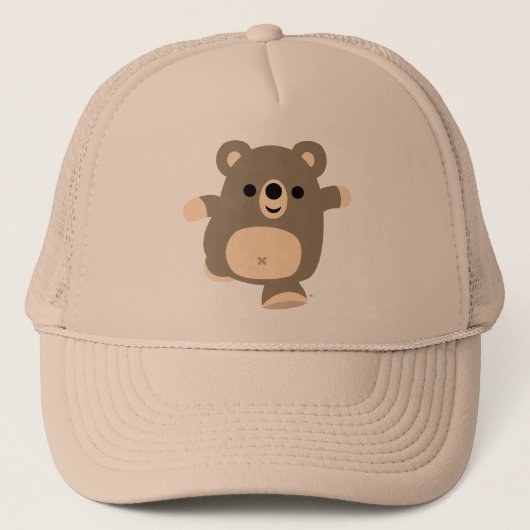 Cute Running Cartoon Beer Trucker Hat Trucker Pet (Voorkant)