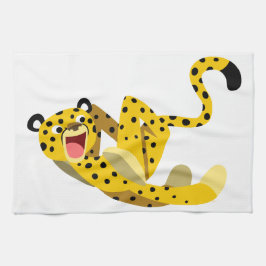 Cute Running Cartoon Cheetah Theedoek
