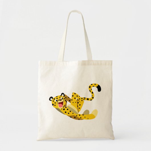 Cute Running Cartoon Cheetah Tote Bag (Voorkant)