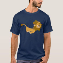 Cute Running Cartoon Lion