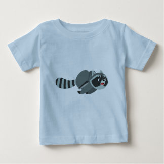 Cute Running Cartoon Raccoon Baby T-Shirt
