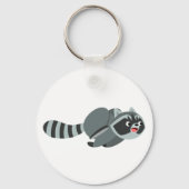 Cute Running Cartoon Raccoon Sleutelhanger (Voorkant)