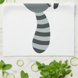 Cute Running Cartoon Raccoon Theedoek