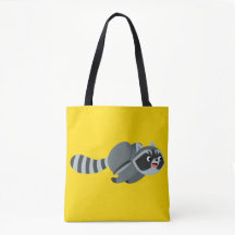 Cute Running Cartoon Raccoon